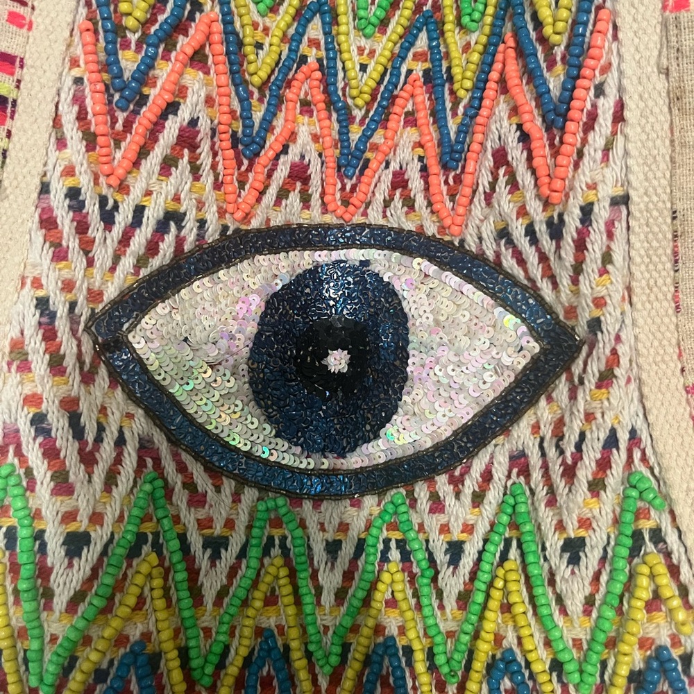Colorful Eye Pattern Tote Bag - Picture 2 of 3